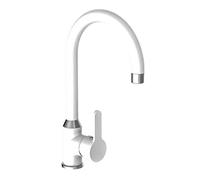 Eisl Disegno Nuevo Single-Handle Sink Mixer tap Chrome, Set of 1, White NI182DINWCR