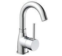 EISL NI075FUTCR Futura Washbasin Tap Fitting with Energy-Saving Function Cold Start Curved Spout Chrome