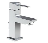 EISL NI075THI Calvino Bathroom Square Basin Mixer Tap with Edged Design Modern Single Lever Bathroom Mixer Tap for Sink Chrome