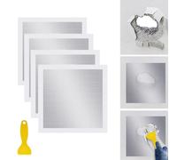 Eiswayla 4 Pack 34cm x 34cm Self Adhesive Wall Repair Patch Fibreglass Mesh