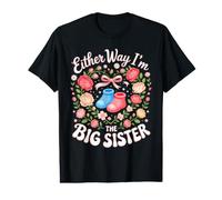 Either Way I'm The Big Sister Gender Reveal Sibling Big Value Graphic T-Shirt