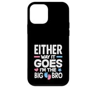 Either Way It Goes Im The Big Bro Gender Reveal Party Case for iPhone 12 mini