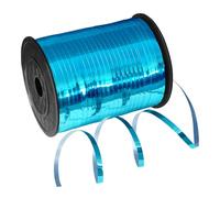 Eitolo Blue Ribbon, 500 Yards Balloon String Ribbon 5mm Shiny Blue Curling Ribbon for Crafts Metallic Glitter Ribbon for Presents Gift Wrapping Birthday Christmas New Year Wedding Party Decorations