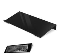 Eitonbu Computer Keyboard Stand-Acrylic Keyboard Tray with Rubber Strip，Acrylic Riser（Holder） for Easy Ergonomic Typing and Working at Home and Office,Black