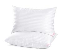 EIUE Hotel Collection Bed Pillows for Sleeping 2 Pack Standard Size, Bedroom Accessories Cushion Pillows for Side and Back Sleepers, Super Soft Down Alternative Microfiber Filled, 20 x 26 Inches