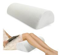Eiury Half Moon Bolster Pillow - Perfect for Legs, Knees, Lower Back, Ankle and Head Support. Versatile Lumbar Support for Bed, Includes Memory Foam and Machine Washable Cover - XL