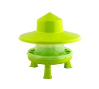 Eivolution Automatic Feeder 4 kg - Plastic - with Legs and Rain Hat for Chickens, Poultry - Dry Food