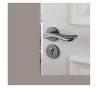 EIVVCIAO 1PCS Grey Metal Living Room Door Lock Home(C_58MM)