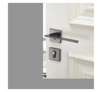 EIVVCIAO 1PCS Grey Metal Living Room Door Lock Home(H_58MM)