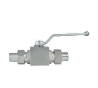 EIVVCIAO Double outer wire welded sleeve high pressure ball valve DN6-25 KHB-M stainless steel welded ball valve(1/4")