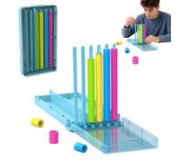 Eivxxky 1 PCS Colour Stack Challenge Game, Stacking Game with 40 Rings | Travel-Friendly, Durable Build, Vibrant Colours, Logic Puzzle, Family Game Night, Road Trip Activity