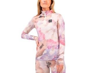 Eivy - Merino wool technical base layers - Journey Merino Wool Top Aquarelle for Women in Wool - Size XS - Pink Pink XS