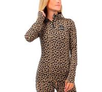 Eivy - Merino wool technical base layers - Journey Merino Wool Top Black Leopard for Women in Wool - Size S Black S