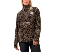 Eivy - Women's high collar Fleeces - Techlight Halfzip Fleece Leopard for Women - Size XS - Brown Brown XS
