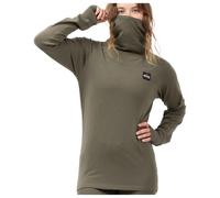 Eivy - Women's Icecold Gaiter Rib Top - Longsleeve size XL, brown