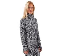 Eivy Women's Icecold Gaiter Top Yoga Shirt, Snow Leopard, XL