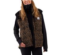Eivy Women's Lumberjackie Sherpa Vest Fleece, Leopard, XXL