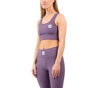 Eivy Women's Rider Rib Sports Bra Yoga Shirt, Deep Purple, S