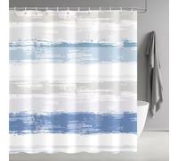 EIWAXU 1 Piece Abstract Blue Floral Shower Curtain 180x200cm/Width x Heigh Bathroom Decoration, Including Shower Curtain and Hooks Bath Curtains