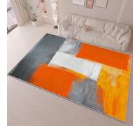 EIWAXU Carpet for Living Room and Bedroom Modern Decoration Modern Geometric Abstract Art Non-slip Washable Short Pile Carpet 250x280cm/98x110in