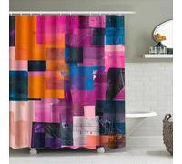 EIWAXU Colorful Modern Shower Curtain Abstract Design Bath Decor for Home Decoration Waterproof Fabric Bathroom Shower Curtain 90x160cm/Width X Heigh