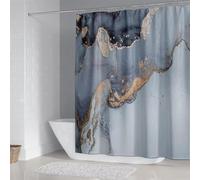 EIWAXU Marble Striped Shower Curtain White Gray Gold Black Simple Design Luxury Bathroom Decor Waterproof Screen With Hook 150x220cm/Width X Heigh