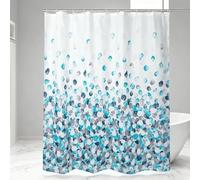 EIWAXU Mosaic Polyester Shower Curtain with Metal Grommets And Plastic Hooks Fabric Bath Curtain for Bathroom 90x223cm(WXH)