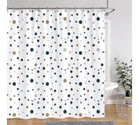 EIWAXU Polka Dot Shower Curtain Colourful Solid Colour Simple Modern Polyester Washable Bathroom Curtains 3D HD170x260cm/67x102in(Width X Heigh)