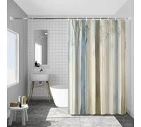 EIWAXU Watercolor Forest Tree Trunk Natural Wind Printed Shower Curtain, Modern Machine Washable Curtains Bathroom Shower Curtains 120x160cm(WXH)