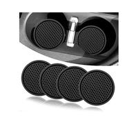 EIWXEFQT 4Pcs Car Cup Holder Coasters, for Fiat 500 (2007-2012) Nonslip Car Cup Holders Drink Coaster Vehicle Interior Accessories for Women Men