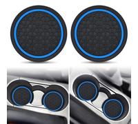 EIWXEFQT 4Pcs Car Cup Holder Coasters, for Ford Fiesta St-Line/Active 2008-2024 Nonslip Car Cup Holders Drink Coaster Vehicle Interior Accessories for Women Men,B
