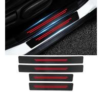EIWXEFQT 4Pcs Car Door Sill Protector Strips, for VW Tiguan 3 Typ CT1 2024- Car Door Sill Scuff Plate Kick Plates Black Rubber Anti-Scratch Trim Cover,B