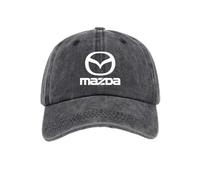 EIWXEFQT Car Baseball Hats, for Mazda MX-5 RF ND MX5 MX-30 MX30 Classic Washed Vintage Baseball Cap Car Racing Motor Hat All Seasons Travel Hats for Men and Women,S-B