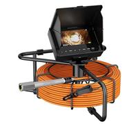 EIXAUP Sewer Camera, 100 ft/30 m, 4.3" Pipe Drain Inspection Camera with DVR Function and 12 Pcs LED Lights, IP68 Waterproof 23 mm Industrial Endoscope, Meter Marker, Included 32GB Card