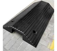 EIYAVVIDV Wheelchair Ramp Bridge Threshold Ramp For Doorway, 3" 4" Rise Rubber Entry Ramp, Transition Door Ramps For Sliding Door, Scooters, Power Chairs(80 * 40 * 8cm/31.5 * 15.7 * 3.1in)