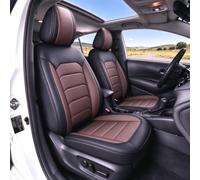 EIYCY Car Seat Covers for Ford Kuga Breathable PU Leather | Anti-slip design Full set protects front and rear seats from dirt, scratches and everyday wear,Black-brown
