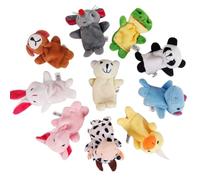 EIYVPRA 10 Pieces Hand Puppets Finger Puppets, Animal Finger Puppets, Soft Finger Puppet Animals Dolls Finger, Baby Toys Birthday Gifts for Children, Educational Toys
