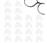 EIYVPRA 20 Pairs of Self-Adhesive Silicone Nose Pads Non-Slip Glasses Nose Pads Silicone Soft Glasses Pads with Adhesive Back for Full Frame Glasses Sunglasses