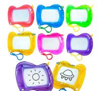EIYVUAL Mini Magnetic Drawing Boards, Set of 6 Mini Chalkboards, Mini Magic Chalkboard for Children, MMagical Whiteboard Favors, Birthday Kids Party Fillers Keychain