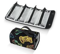 Eizlang Hanging Toiletry Bag Travel Essentials Makeup Bag for Women Men Detachable Foldable Cosmetic Bag Color Game