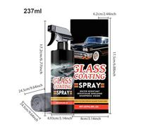 eizliyorum Automotive Glass Cleaner,237ml Window Cleaner - Anti-Rain Coating Agent with Towel for Morning Winter Night Driving Daily Commute Highway Garage Car Truck