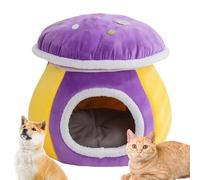 eizliyorum Cat Cave - Mushroom Shape Warm Sleeping Dog Nest | Cat Houses for Indoor - for Puppy Animal Indoor Living Room Bedroom Balcony Apartment