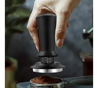 eizliyorum Coffee Hand Tamper,53mm Adjustable Depth Coffee Powder Press Tamper with Scale Mark | Manual Brewing Tool for Professionals Shop Home Preparation