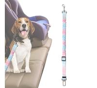 eizliyorum Dog Seatbelt,Nylon Removable Dog Car Seat Belt - Retractable Shockproof Vest Harness Elastic Buffer Nylon Pet Supplies for Travel Vehicle Road Trips