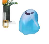 eizliyorum Glow In The Dark Ghost Halloween, Cute Luminous Outdoor Decor Tiny Ghost Resin Statue With Box, Holiday Atmosphere Props for Desks Bedrooms Living Rooms Bookshelves Fireplaces Festival