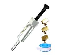eizliyorum Grease Fitting Unclogger Tool Lubricant Nozzle Unclogging Set | with 6/8/10M 90-Degree Elbow Adapters Grease Injector Nozzle Cleaner Tool for Tractor Excavator Truck Hard-To-Reach Space