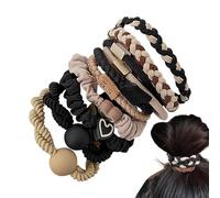 eizliyorum Hair Ties Wrap - 10X Soft Elastic Hair Bands Hair Wrap for Girls,Ponytail Holder Hair Ties for Lovers, Girlfriends, Daughters, Mothers And Friends