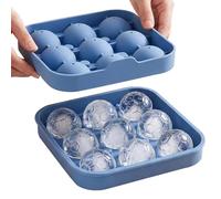 eizliyorum Ice Tray,9-Grid Flexible Funny Reusable,Soccer Ball Shaped Ice Maker Tray - for Home Kitchen Celebration Water Drinks Cocktail Whiskey Coffee