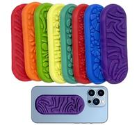 eizliyorum Kids Sensory Blocks | Emotion Calming 8 Pieces - Silicone Sensory Toy for Children,for Over 3 Years Old Pupils Boys Girls Students Travel Home Commuting Dorm Picnic