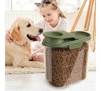 eizliyorum Pet Food Storage | 2L Dog Food Storage Bin | Large Airtight Transparent Anti-moisture Soybean Flour Rice Cereal Dispenser for Kitchen Home Pantry Garage